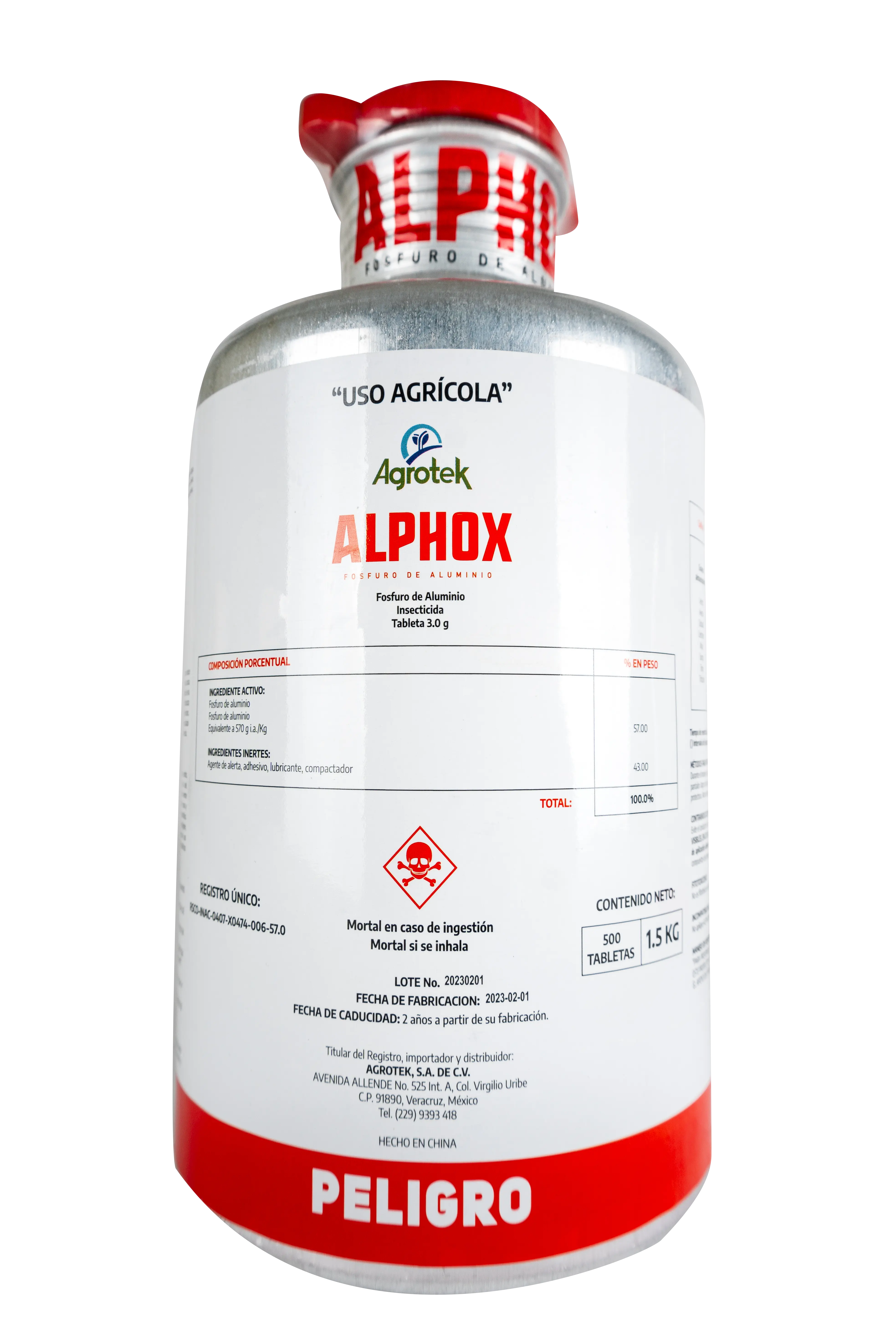 Bote de aluminio Alphox